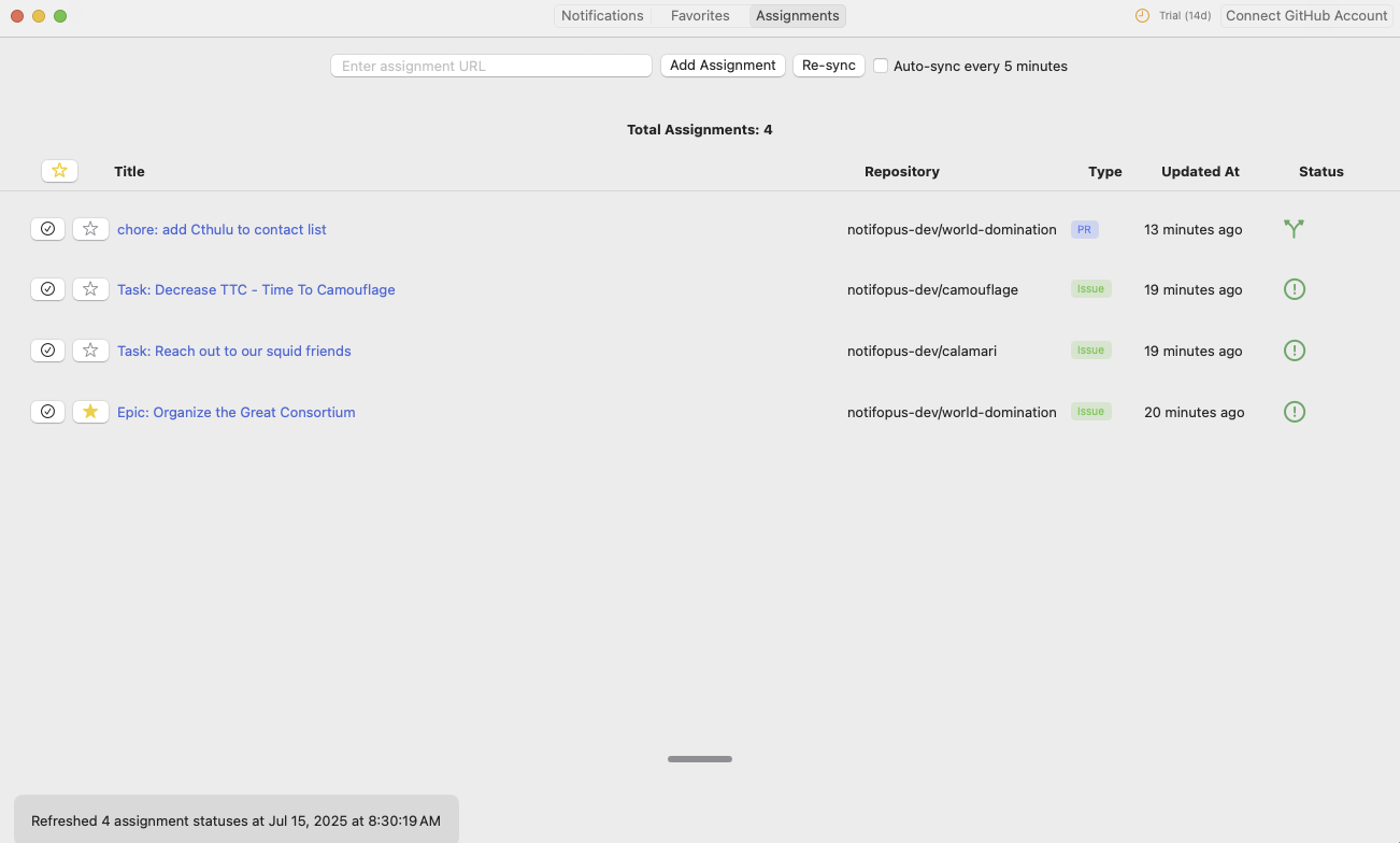 Notifopus App Features